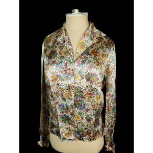 Jo-Lynn Vintage Paisley Button down Made in USA Union tag Size Small